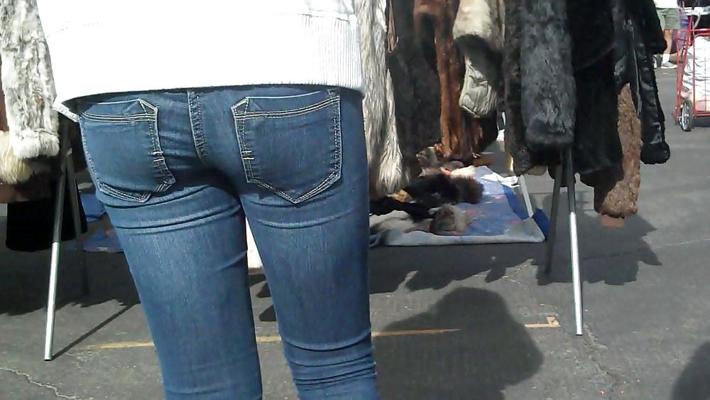 25P Blue Jeans vollgestopft mit Hintern, Arsch und Hintern