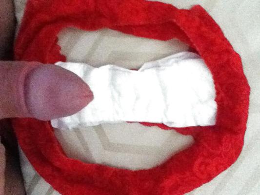 12P My cock adores my panties and masturbation
