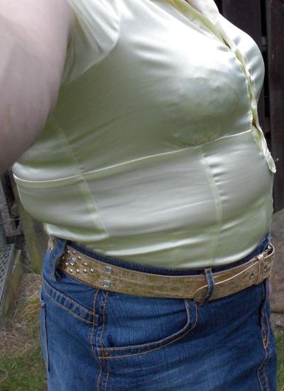 18P Jeansrock und Gürtel